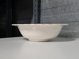 Engels rood Crown Ducal Bristol hoge ronde schaal 26 cm