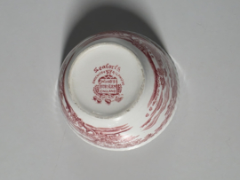 Engels rood Woods Burslem England Seaforth kom 11,5 cm