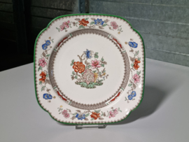 Engels Spode Copeland Chinese Rose Serveerbord (vierkant) 22,5 cm