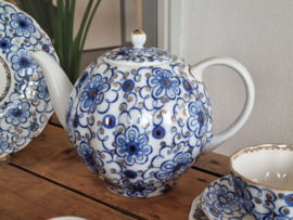 Lomonosov blauw Imperial Theeservies 5-persoons