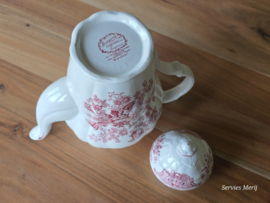 Engels Ridgway Windsor rood Koffiepot 19,5 cm