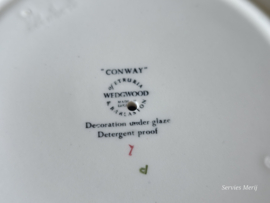 Wedgwood Conway Boterpot op vaste onderschotel
