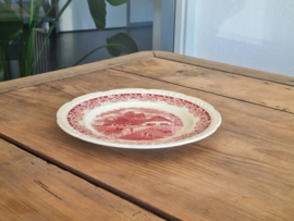 Boerenhoeve Rood Societe Ceramique Ontbijtbordje (creme)
