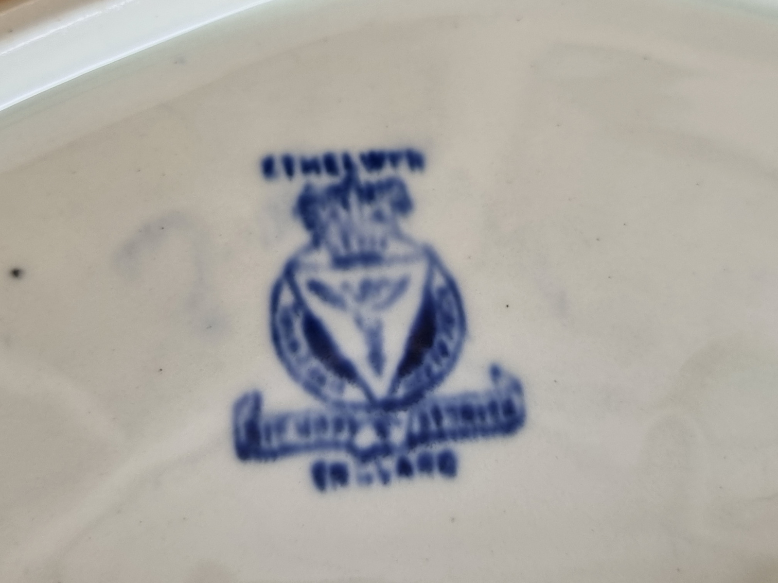 Engels blauw Ethelwyn Bishop & Stonier sauskom