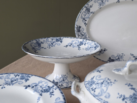 Frans Longwy blauw Rejane compleet Eetservies 8-pers.