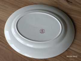 Engels rood Olde England Royal Tudor Ware Set 2x ovale schaal