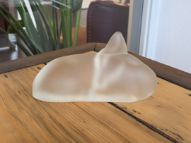 Leerdam Lucienne Bloch Glas Hert gesatineerd glas