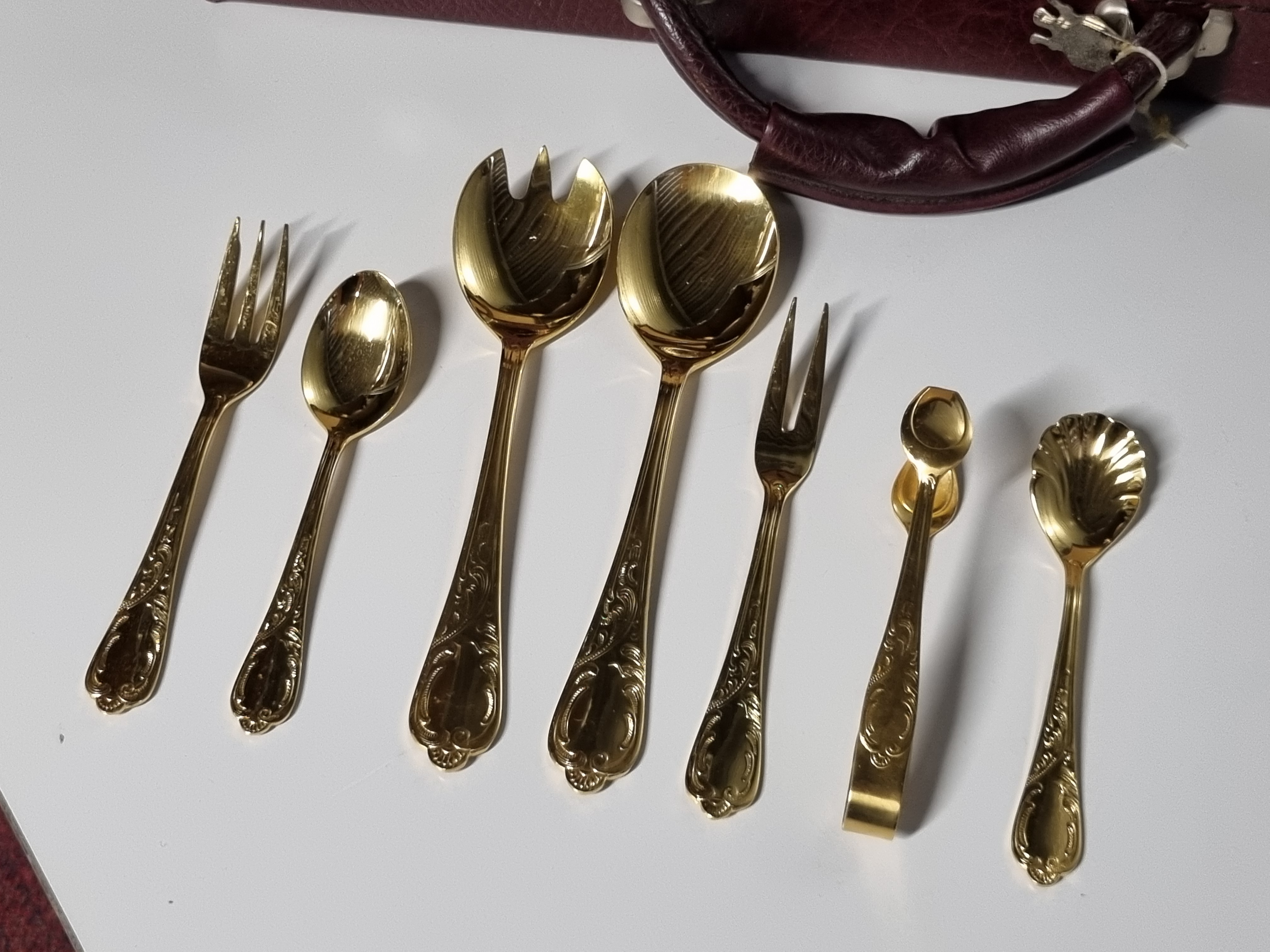 Bestekset Solingen 18/10 23/24 Karat Hartvergoldet 12 personen 72 delen
