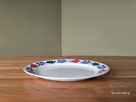 Oud Boerenbont Societe Ceramique 483a robuust serveerbord | visbord 36 cm