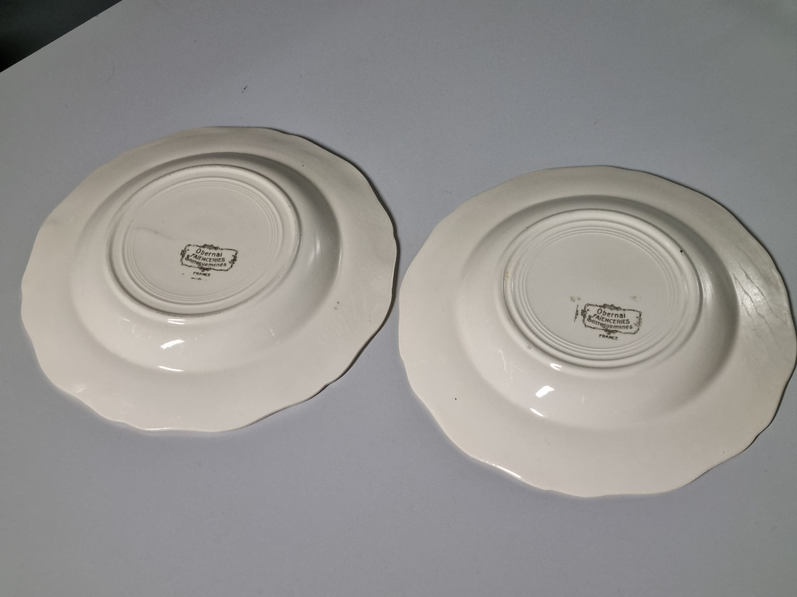 Frans Sarreguemines Obernai Set 2x diep bord 25,5 cm (4ring)