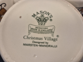 Engels Mason's Christmas Village 1983 Kerstservies Beker Mok met oor 9 cm (nieuwste stempel)