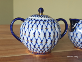 Lomonosov blauw Cobalt Net roomstel (gewone model)