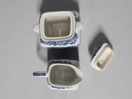 Engels blauw Enoch Wedgwood Woodland Roomstel (groter model)