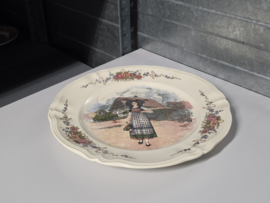 Frans Sarreguemines Obernai groot bord 31,5 cm
