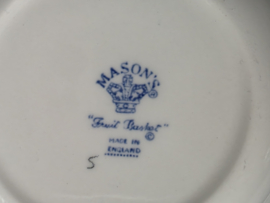 Engels Mason's Fruit Basket blauw Serveerschaaltje 16 cm