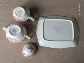 Burgenland rood Roomstelletje (kleinste model) op rechthoekig plateau