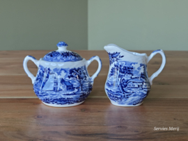 Engels blauw Grindley Country Style roomstel