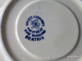 Beatrix Societe Ceramique blauw losse schotel 16,3 cm