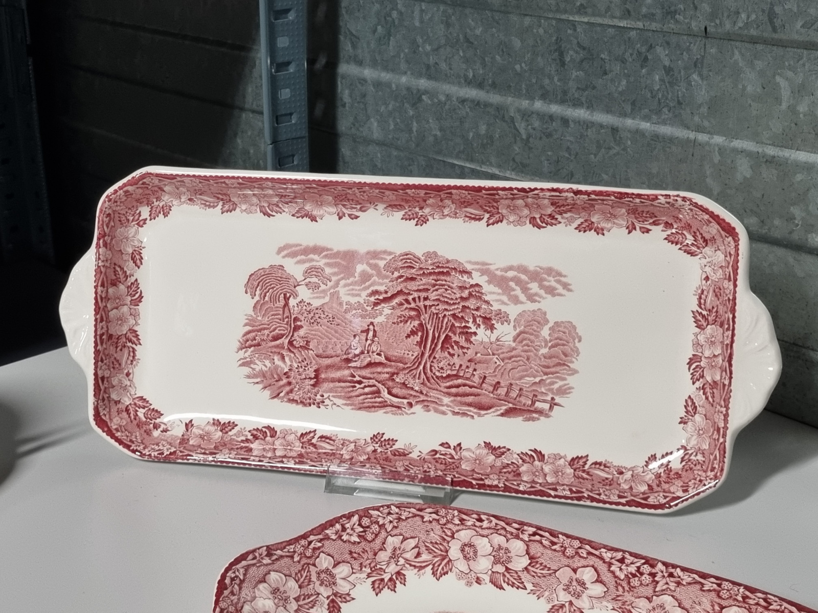 Engels rood Woodland Koffieservies Theeservies 8 persoons