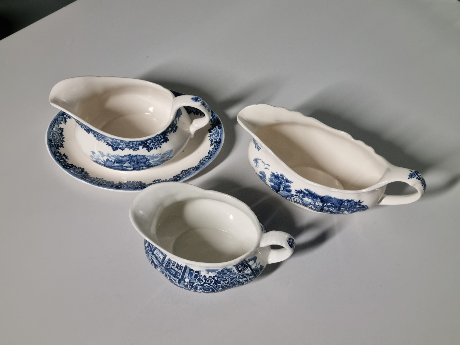 Engels blauw Set 3x mix & match sauskommen