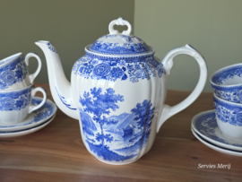 Villeroy en Boch Burgenland blauw koffieservies 8 personen