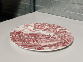 Engels rood Myott Royal Mail plat dinerbord 25 cm