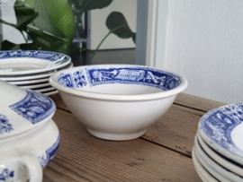 Blauw AMC Belgium compleet vintage Kinderservies