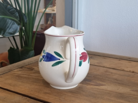Apart Boerenbont Regout Tulp Schenkkan ca. 1,5 liter