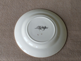 Frans Sarreguemines Enfants plat Bordje 14 cm (afb. kind mama op stoel)