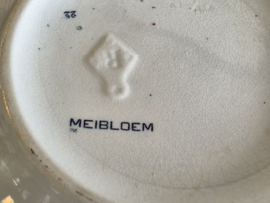 Meibloem Petrus Regout soepterrine met onderbord en lepel (hoekig model)