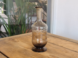 Vintage glazen vaas rookglas