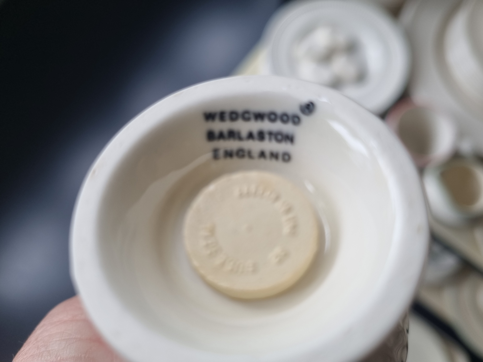 Verkocht = Wedgwood Edme Zoutvaatje (4-gaatjes)