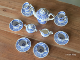 Villeroy en Boch Burgenland blauw koffieservies 8 personen