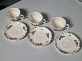 Villeroy en Boch Alt Strassburg Set 3x Thee Kop en schotel 9,5 cm (B Keus!)