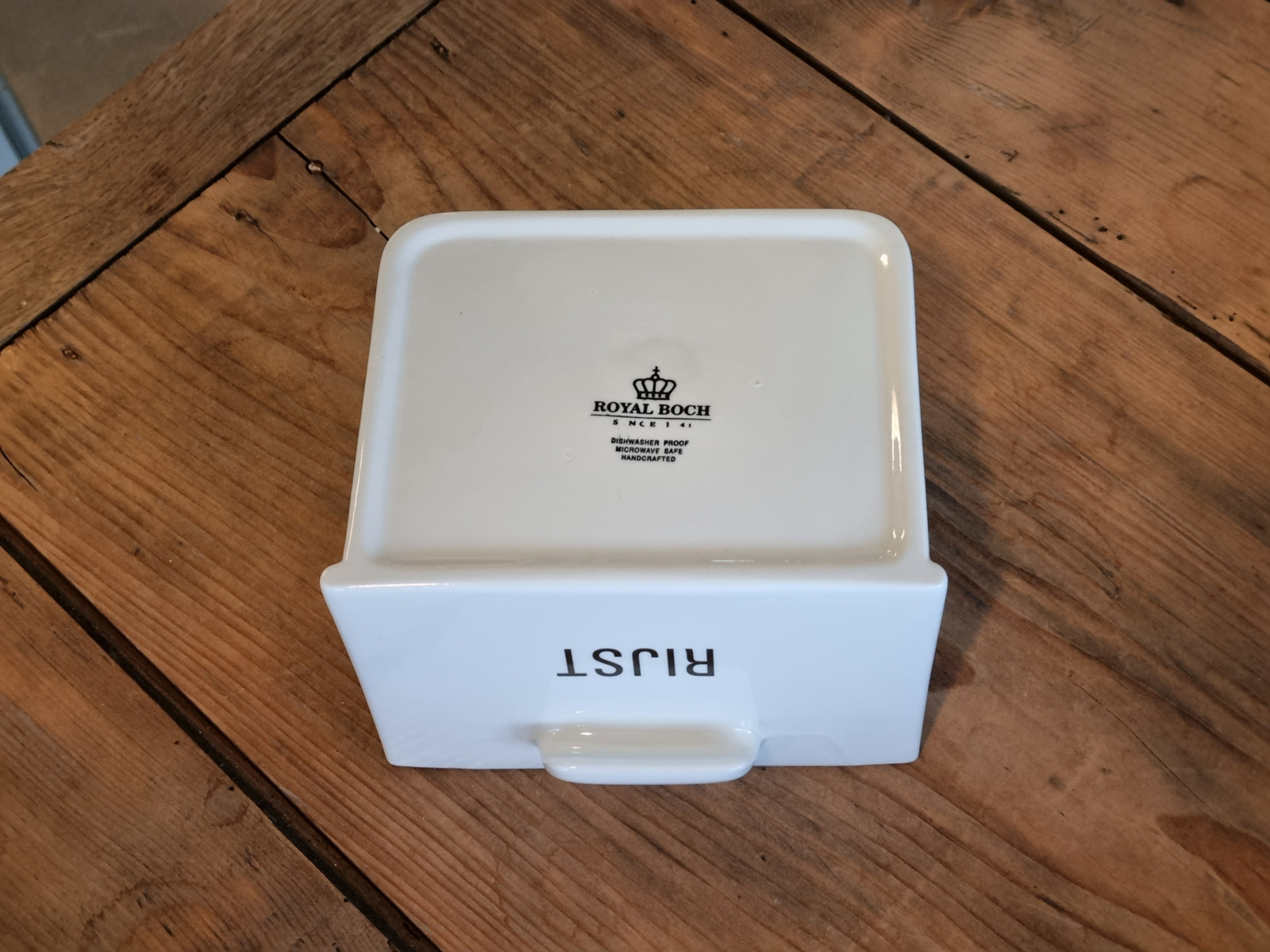 Royal Boch Kitchen grote Lade met tekst Rijst