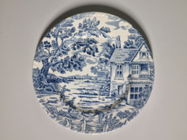 Engels blauw English Style plat dinerbord 24 cm (Hare & Hounds)