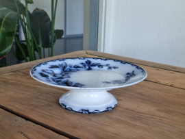 Societe Ceramique Etruria vloeiblauw Tazza Serveerschaal op voet 21 cm