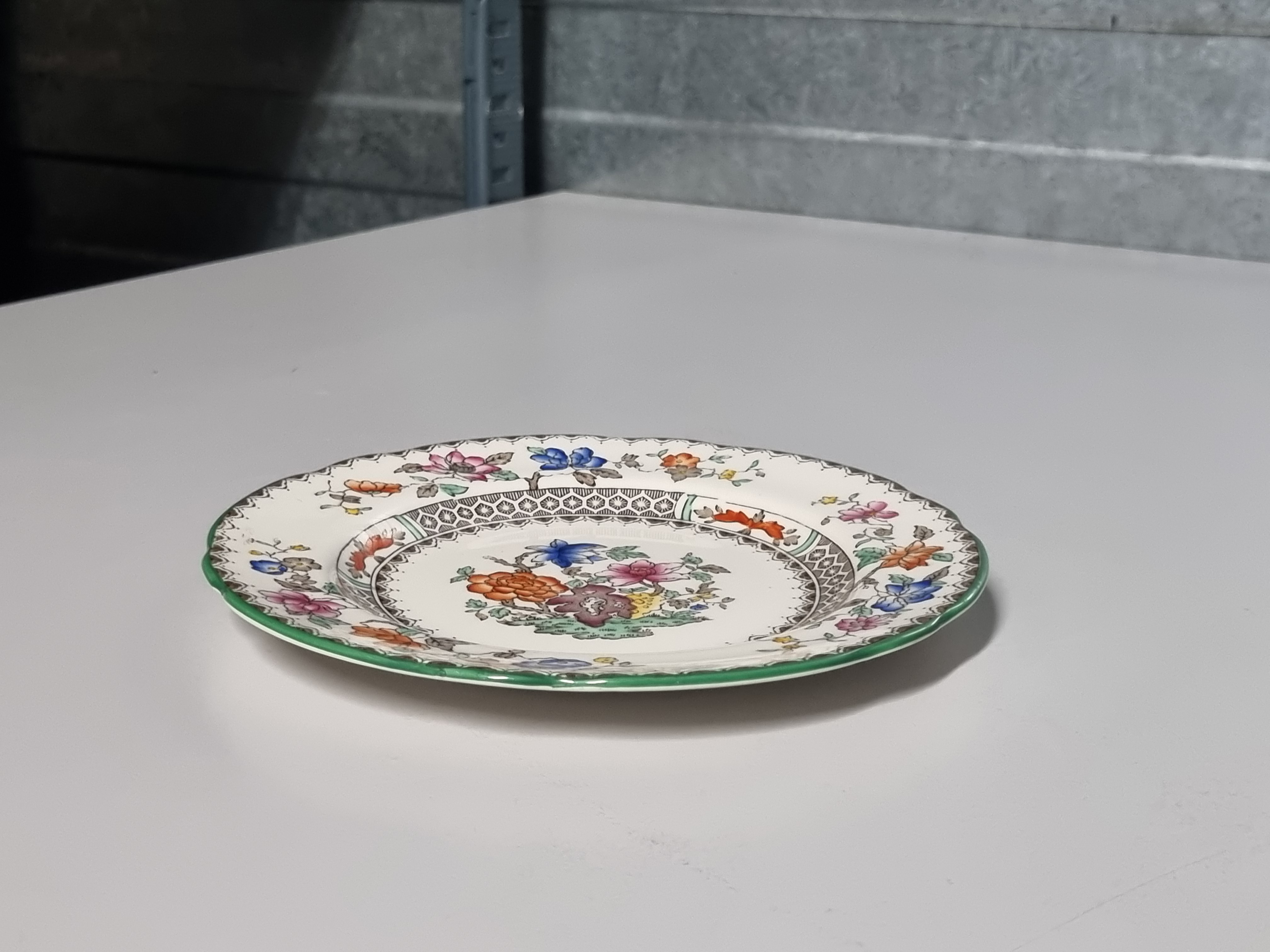 Engels Spode Copeland Chinese Rose Gebaksbordje 16 cm