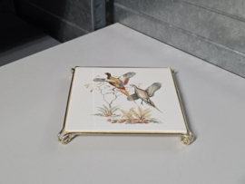 Villeroy en Boch vintage Onderzetter afb. fazant