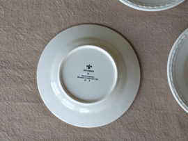 Vintage Recamier creme Set 3x Gebaksbord 18 cm, kan goed bij Wedgwood Edme