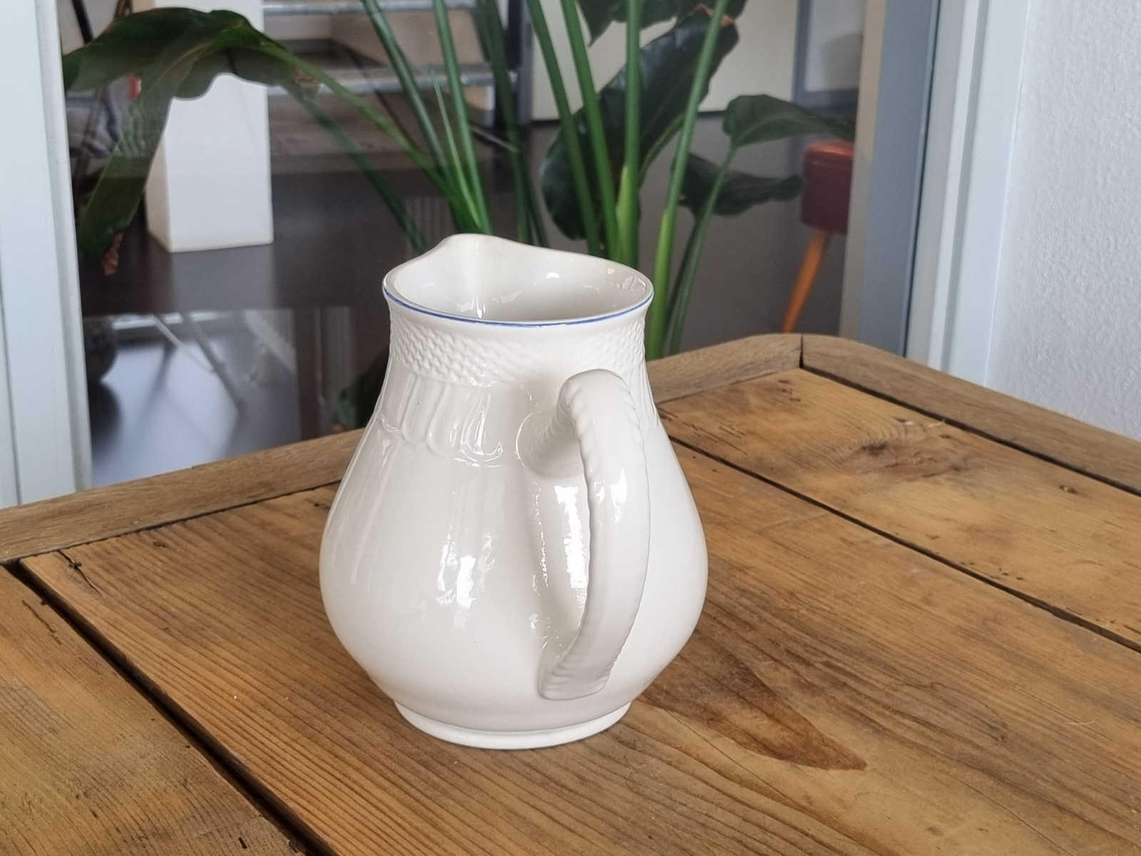 Boch Belgium MRL wit/blauw Waterkan 1 liter