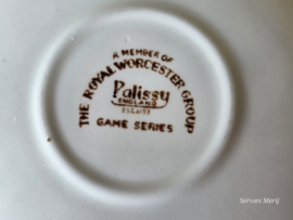 Engels Palissy Game Series set 4x koffie kop en schotel (afb. fazant - snip)