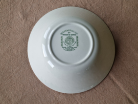 Engels groen Wood & Sons Westminster hoge ronde schaal 23 cm