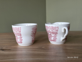 Engels rood English Ironstone Tableware EIT roomstel (paard en wagen)