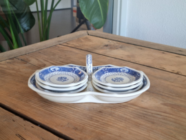 Societe Ceramique Butterflij serveersetje 6 personen