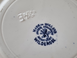Societe Ceramique decor Wilderose  blauw Diep Pasta Soepbord 23 cm