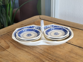 Societe Ceramique Butterflij koffie theeservies 4-pers.