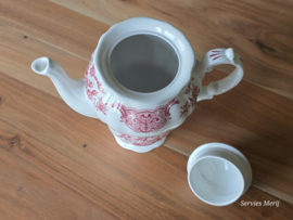 Engels Ridgway Windsor rood Koffiepot 19,5 cm