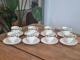 Wedgwood Stratford set 8x Espresso Kop en schotel
