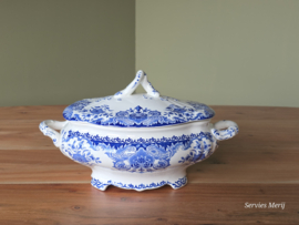 Boch BFK decor Dordrecht blauw kleinste Dekschaal Terrine